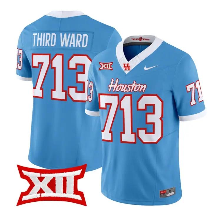 Third Ward Jersey #713 Houston Cougars 2026 Vapor Limited Stitched by My Store NCAA Football Jerseys