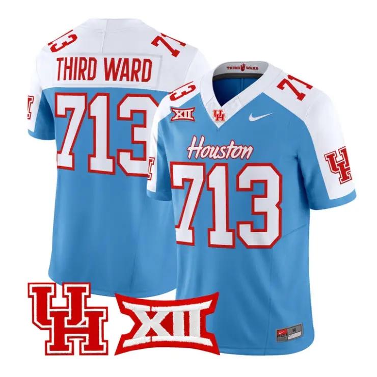 Third Ward Jersey #713 Houston Cougars 2026 Vapor Limited Stitched by My Store NCAA Football Jerseys