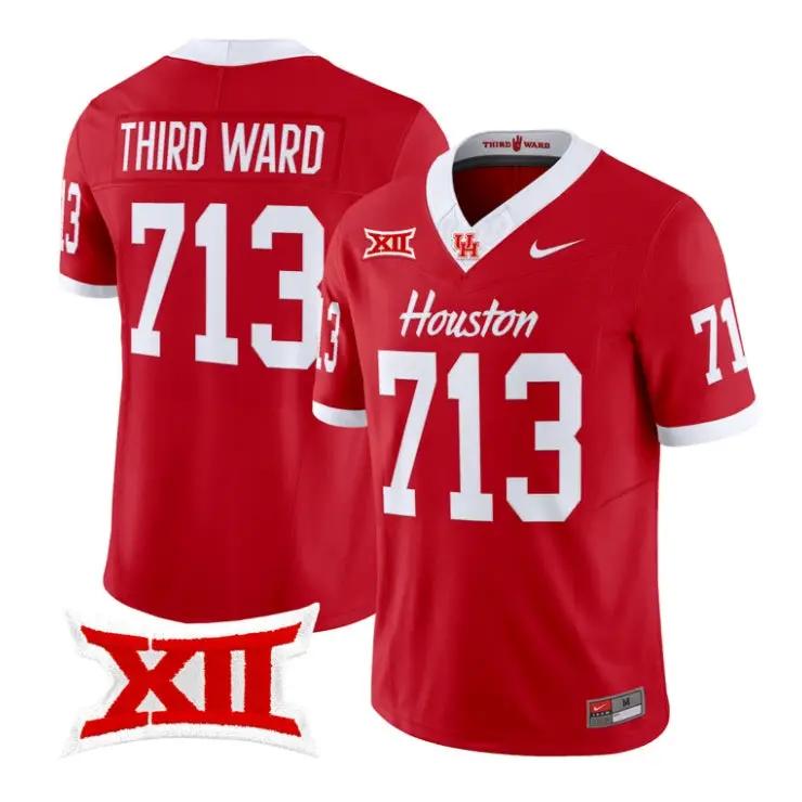 Third Ward Jersey #713 Houston Cougars 2026 Vapor Limited Stitched by My Store NCAA Football Jerseys