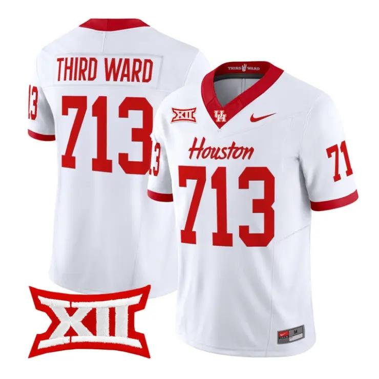 Third Ward Jersey #713 Houston Cougars 2026 Vapor Limited Stitched by My Store NCAA Football Jerseys