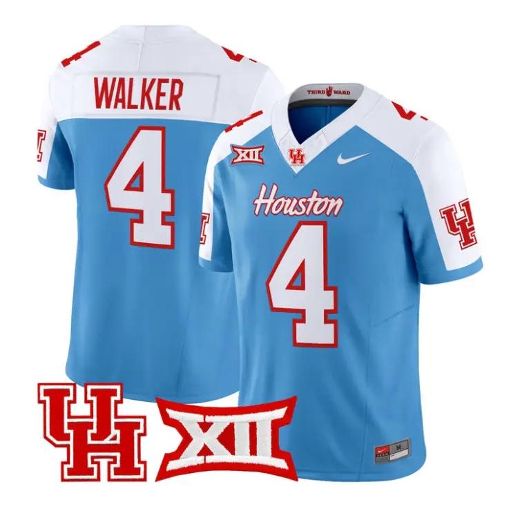 Trent_Walker_Jersey_4_Houston_Cougars_2026_Football_Limited_Stitched_Blue_Alter - Daily Sport Fan Trent Walker Jersey #4 Houston Cougars 2026 Football Limited Stitched by My Store NCAA Football Jerseys