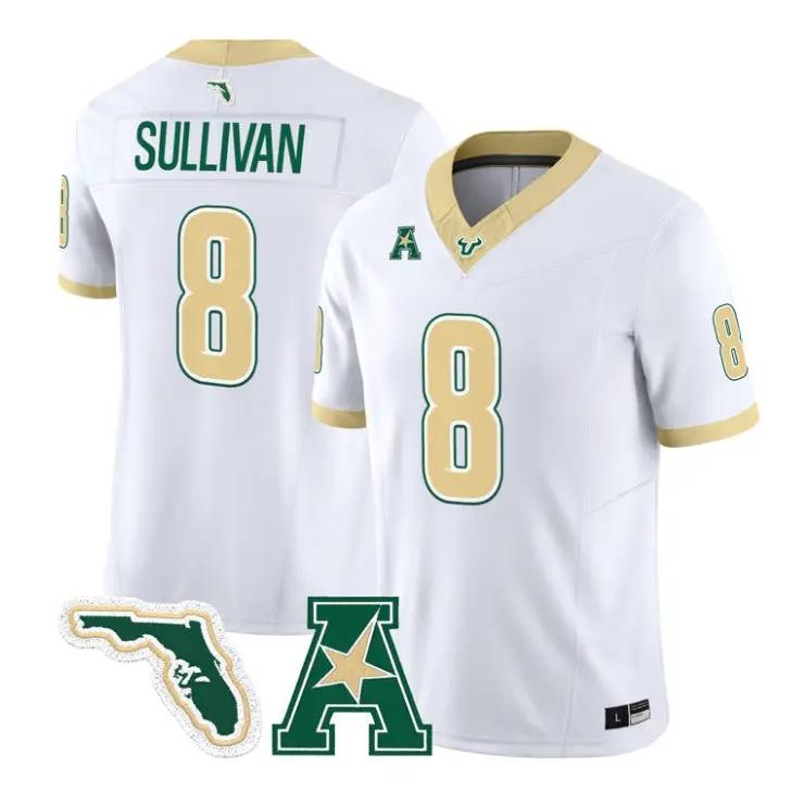 WyattSullivanJersey_8SouthFloridaBulls2026TheGoldStandardAllStitched - Daily Sport Fan Wyatt Sullivan Jersey #8 South Florida Bulls 2026 The Gold Standard All Stitched by My Store NCAA Football Jerseys
